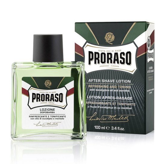 proraso green line aftershave lotion